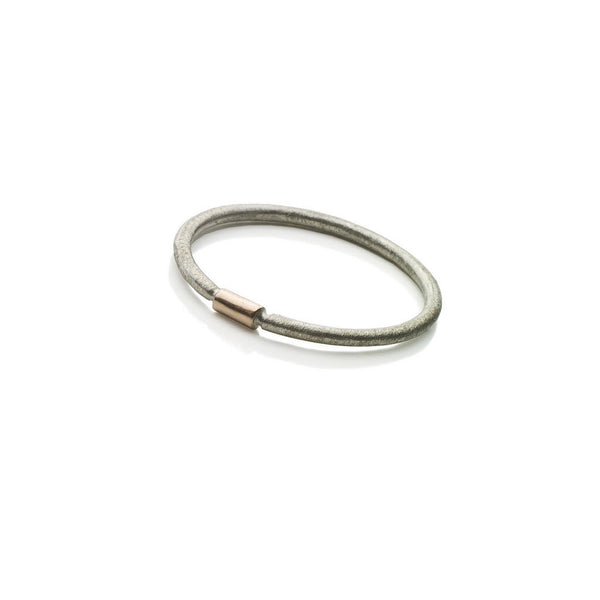 DD Workshop | 14-karat gold and silver ring Dot - Kristina Goes West