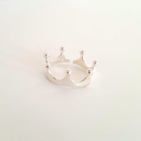 925 silver open ring Crown by KGW Studio KRISTINAGOESWEST.COM – 1