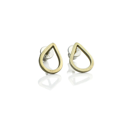 DD Workshop | 14-karat gold plated silver earrings Drops - Kristina Goes West 