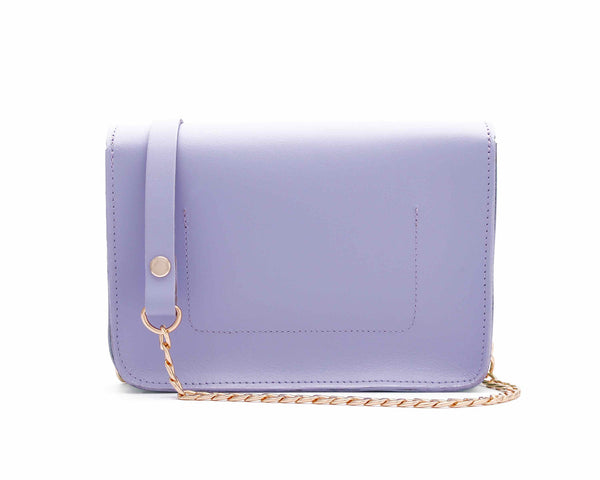 Mini lilac and mint chain clutch by Alexa Jay | KRISTINAGOESWEST.COM - 3