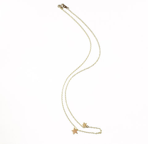 14k gold plated silver necklace Stars | KRISTINAGOESWEST.COM - 1